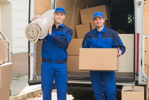 Swiss Cottage house removalists starting the moving process