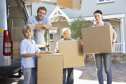 Professional movers organizing a home move in Swiss Cottage